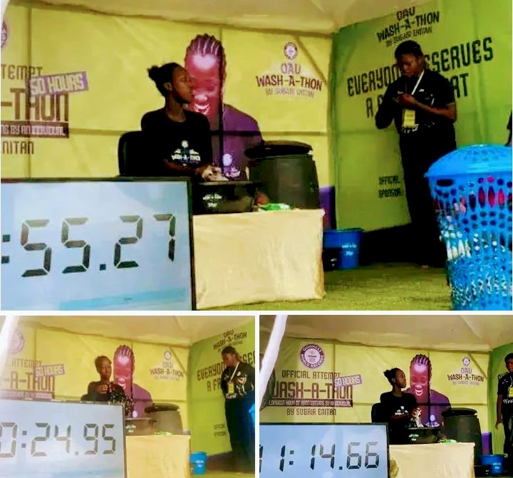 Guinness World Record: OAU student starts 50-hour hand wash-a-thon