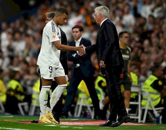 Real Madrid coach, Carlo Ancelotti reportedy'identifies Kylian Mbappe as the club's biggest problem'