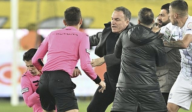 Turkey’s club president jailed three years for punching referee during match