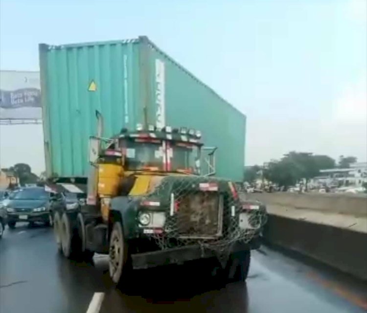 Container truck crushes revenue collector to death