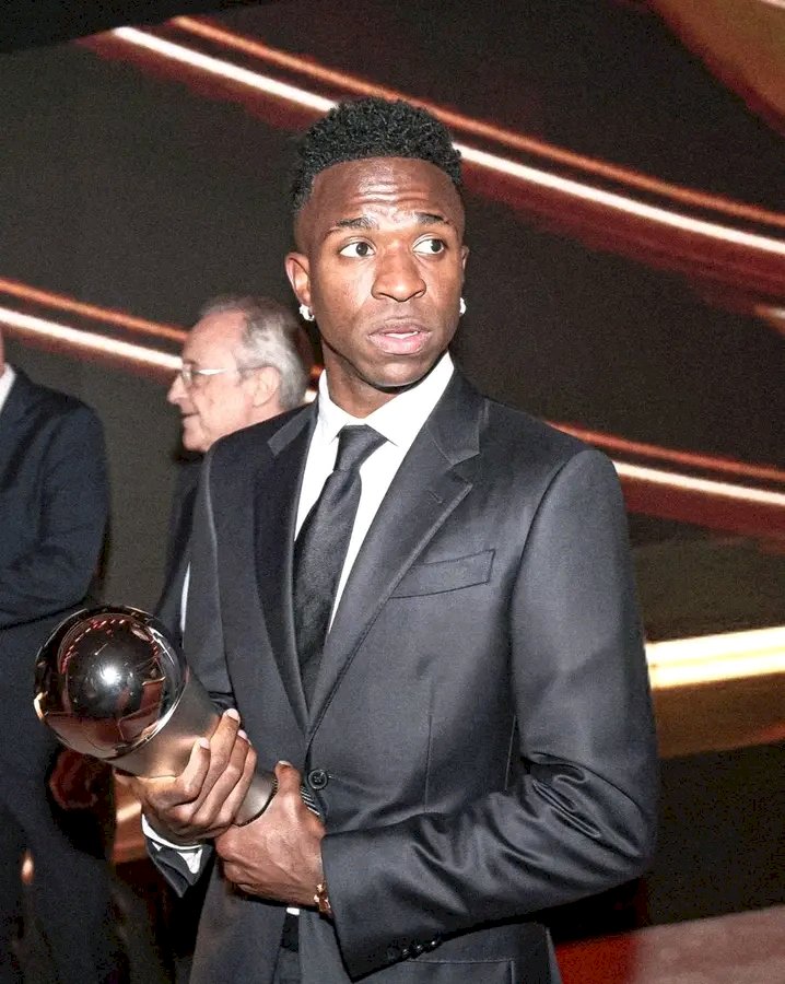 Real Madrid superstar, Vinicius Jr wins the FIFA The Best Award as Player of the Year 2024