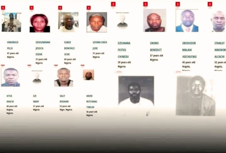 Boniface, 13 other Nigerian Nationals declared Wanted by INTERPOL For Human, Drug Tr@fficking