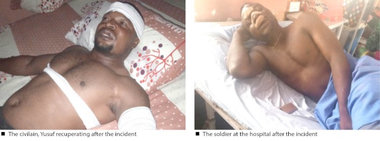 Soldier and two men sustain injuries after engaging in a fight at female friend's birthday party in Abuja